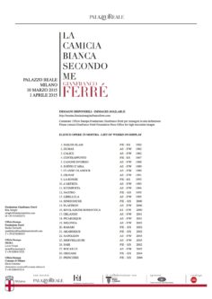 List of works on display