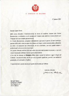 Decorazione del Comune di Milano