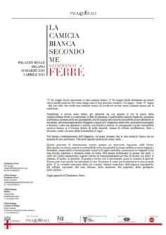 Dagli appunti di Gianfranco Ferré