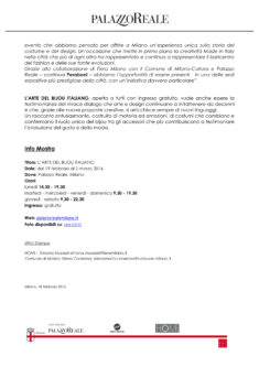 Comunicato stampa