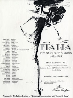 catalogo della mostra “Italia. The genius of fashion”