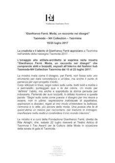 Comunicato stampa